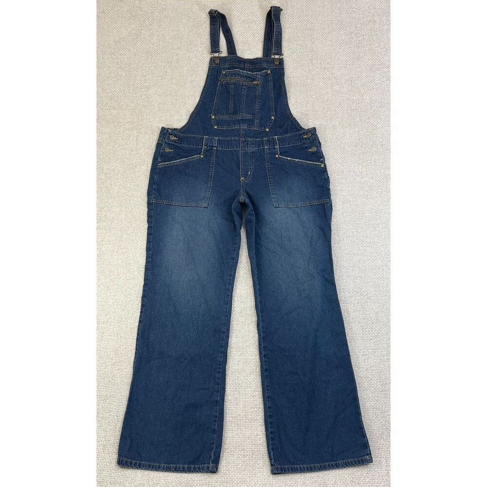 Vintage Old Navy Bib Overalls Women's XL Blue Denim Farmcore Workwear